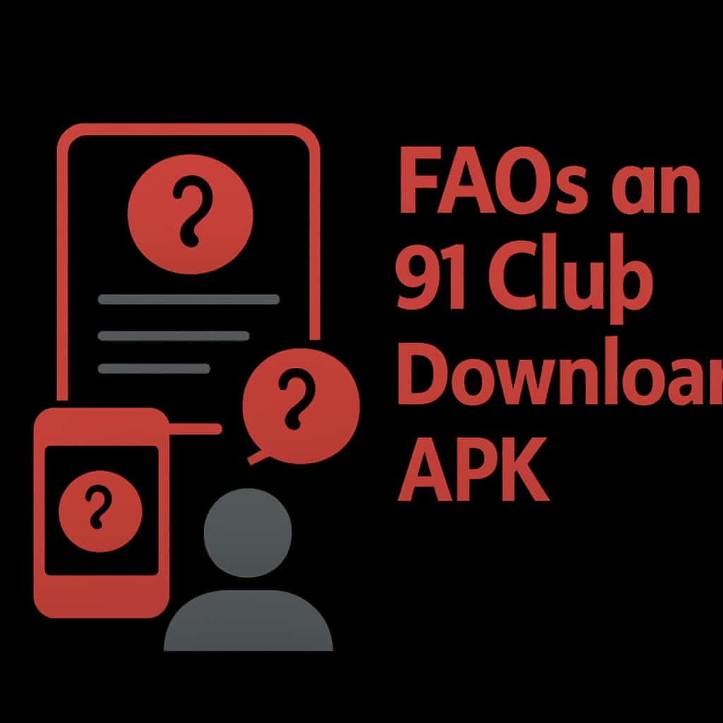 Educational diagram about FAQs on 91 Club Download APK.