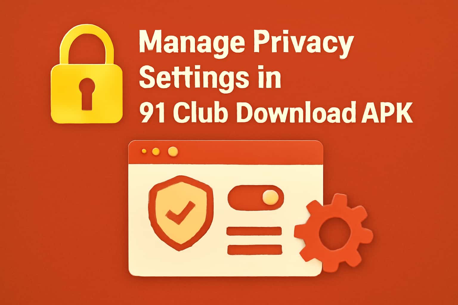 An informative scene showcasing privacy settings in the 91 Club Download APK.