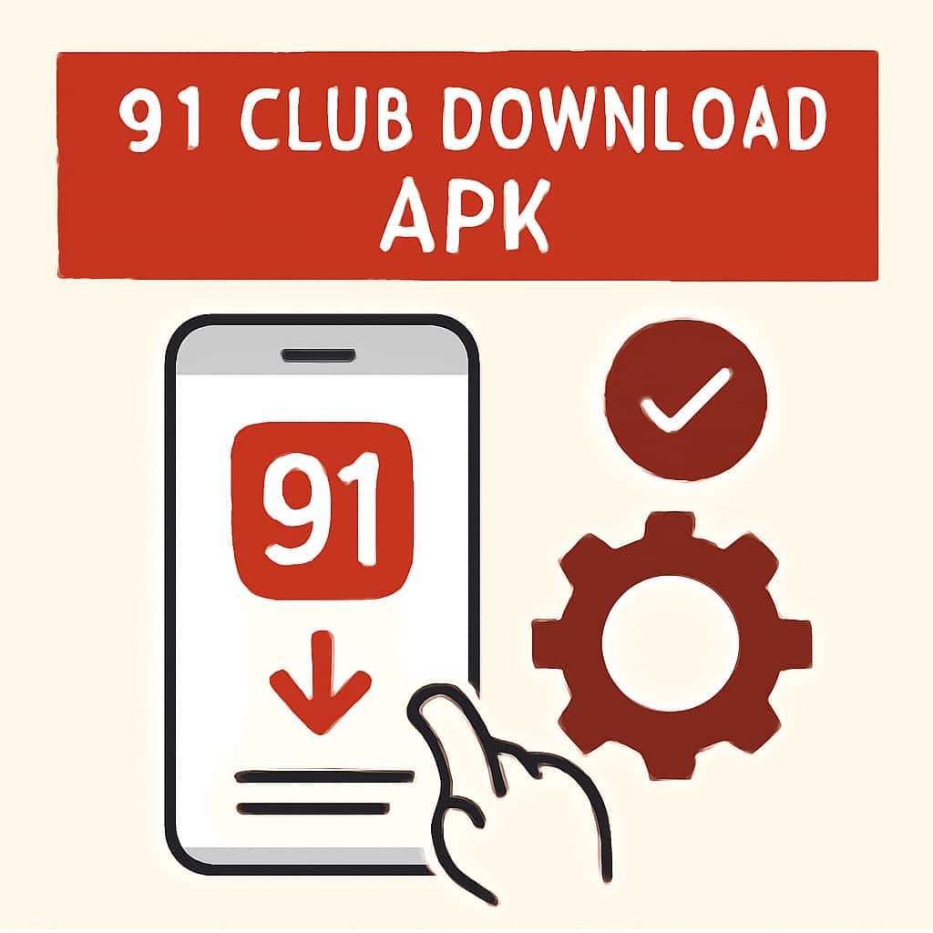 Illustration detailing system requirements for 91 Club Download APK.