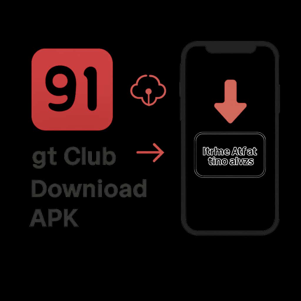 Diagram illustrating the download process for 91 Club Download APK for iOS.