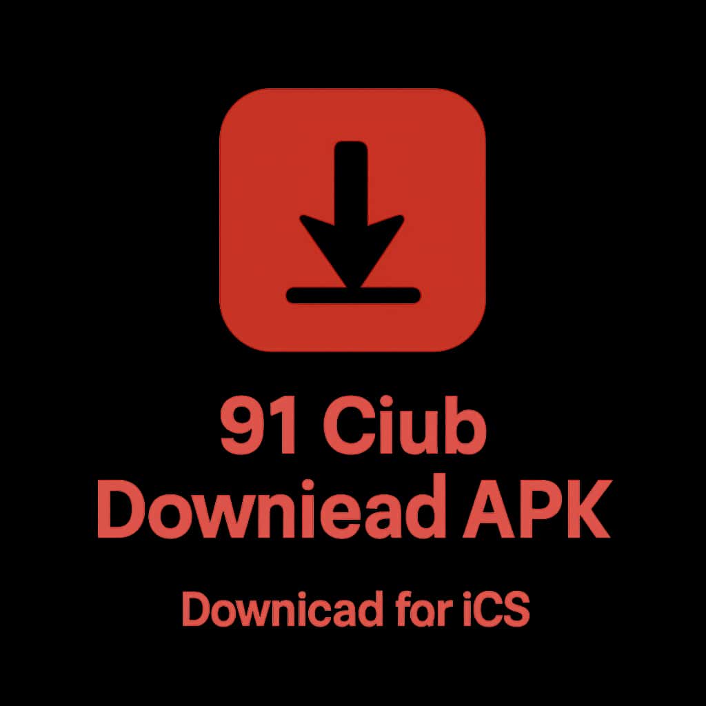 Icon representing download of 91 Club Download APK for iOS.