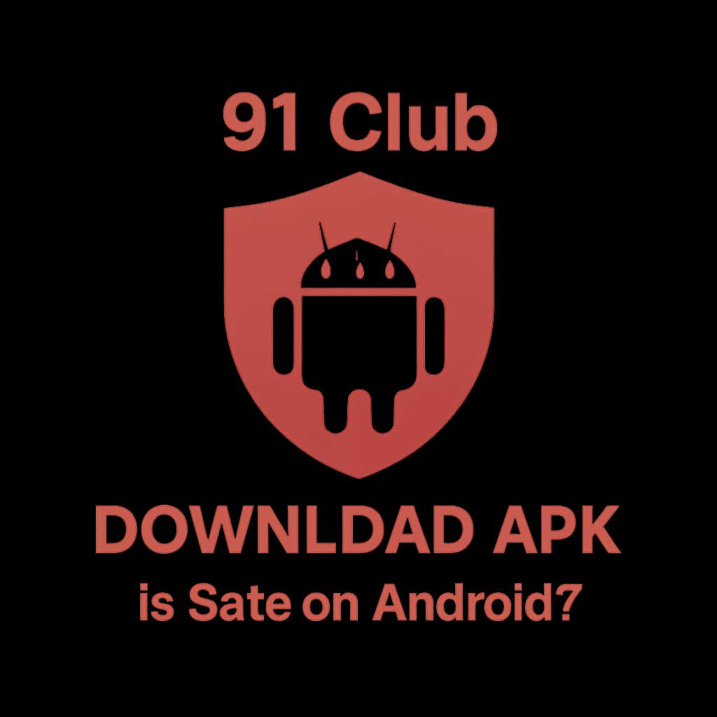 Badge concept about the safety of 91 Club Download APK.