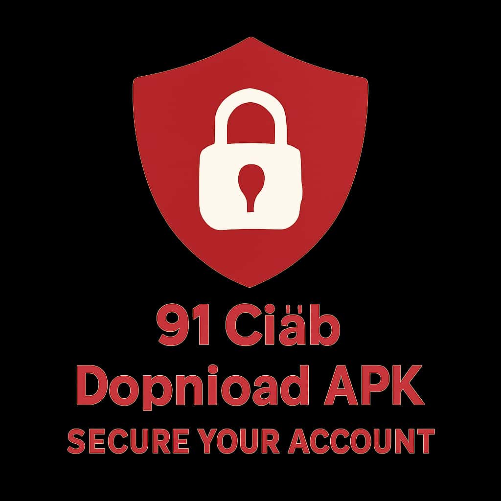 A professional badge illustrating secure account management for the 91 Club Download APK.