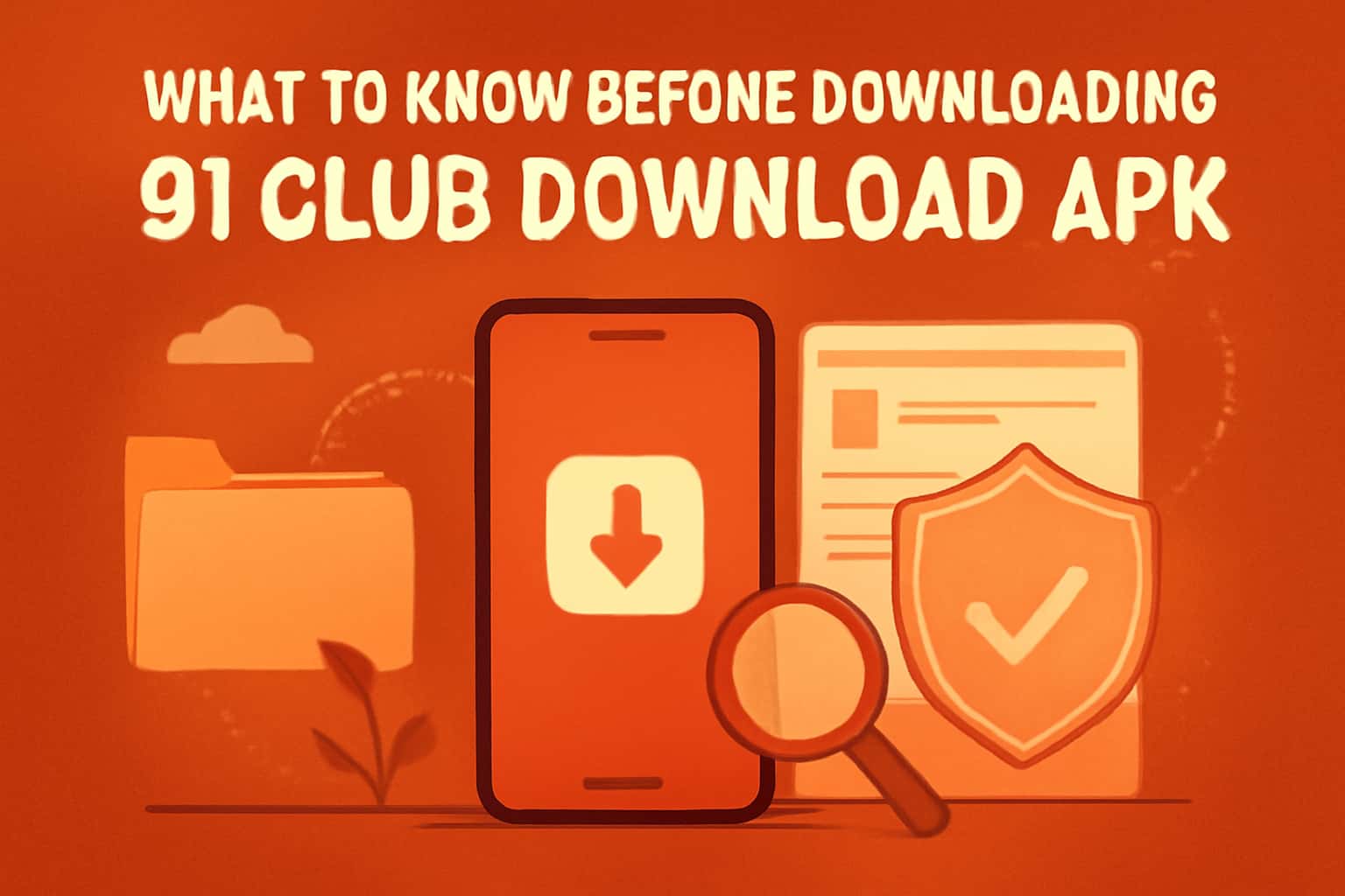 Informational image about downloading the 91 Club Download APK