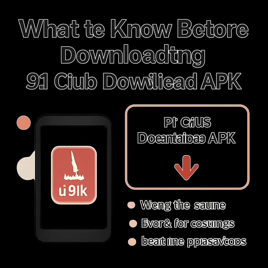 Illustration of installation process for 91 Club Download APK